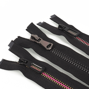Accessoires de fermeture éclair de haute qualité, fermeture éclair métallique à glissière ouverte de <span class=keywords><strong>60</strong></span> <span class=keywords><strong>cm</strong></span> avec verrouillage automatique pour vêtements - Product Image 2