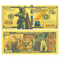2026 Gran Venta: Billete de Colección de 16 Diseños de Guerra Espacial de Ciencia Ficción Estadounidense, Bañado en Oro de 24K