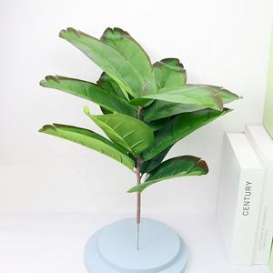 Planta de árbol Artificial en maceta para interior de la sala de estar, decoración de suelo de bonsái de plástico, pájaro verde, Canna, venta al por mayor - Product Image 1
