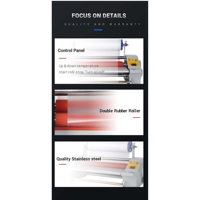 A3 peralatan Laminator dingin/panas Roll untuk Roll Laminating mesin emas perak Film untuk UV DTF pencetak membuat stiker Transfer UV