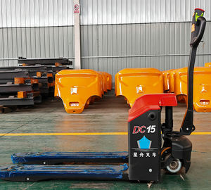 Transpaleta eléctrica de servicio pesado de 3000kg con batería de 80V, equipo de logística de almacén compacto, elevador de paletas - Product Image 4