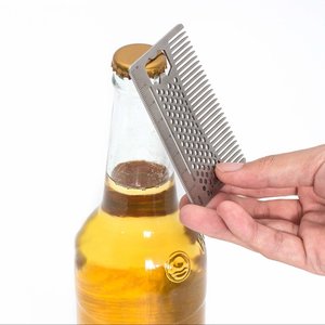 Wholesale Creative <strong>Man</strong> Beard Comb Bottle Opener Credit <strong>Card</strong> Bottle Opener - Product Image 6