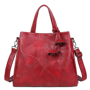Bolso de mano para mujer, bolso de hombro de cuero liso para mujer, bolsos cruzados informales de gran capacidad - Product Image 3