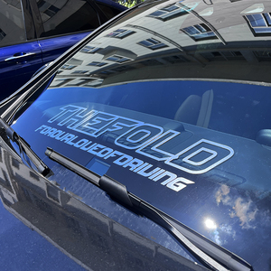 个性化标志定制户外挡风玻璃转移汽车贴纸防风雨乙烯基大横幅汽车车窗贴纸 - Product Image 3