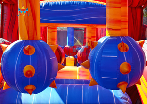 Circuito de Obstáculos Inflable Comercial con Temática de Lava para Adultos, Casa de Brinco con Elementos de Desafío para Alquiler en Fiestas - Product Image 5