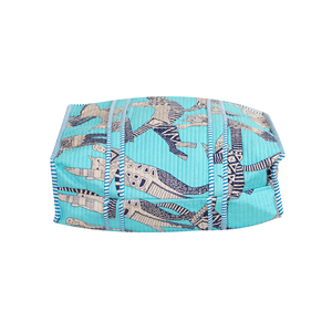 Bolso Tote de Algodón Vintage con Paneles Turquesa, Estilo Bohemio, Abierto, Lavable, Ligero, Hecho a Mano, Diseño Acolchado, para Verano y Otoño - Product Image 3