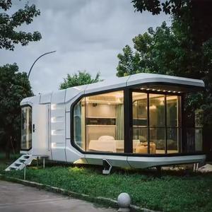 บ้านแคปซูลโครงเหล็กร่วมสมัยสำหรับใช้ในร้านค้าด่วนบ้านแคปซูลแบบแยกส่วนออกแบบได้ตามต้องการ - Product Image 5