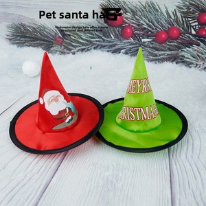 Chapeaux de Noël doux et mignons pour chiens, avec anneau en acier et sommet pointu, pour petits/moyens chiens, décoration festive pour les fêtes de Noël - Product Image 4