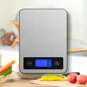 Multifunctioneel Roestvrij Staal 5Kg 11lb Voedsel Wegende Elektronische Digitale Keuken Koken Weegschaal