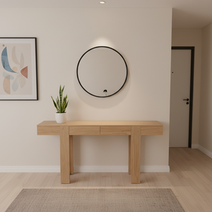 Table <span class=keywords><strong>d</strong></span>'<span class=keywords><strong>entrée</strong></span> moderne, écologique, multifonctionnelle, de haute qualité, pour salon, hôtel, facile à assembler, en MDF, certifiée BSCI-FSC, OEM - Product Image 5