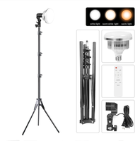 155W Dimmable LED Ampoule Vidéo Lumière Lampe Softbox Studio Éclairage Continu Pour Caméra Photo Photographie Avec Télécommande Sans Fil