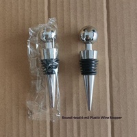 Bouchon de bouteille en plastique à tête ronde ou pointue PL030 pour vin rouge, idéal pour les fournitures hôtelières et de mariage