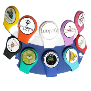 Tampon étanche à l'eau Pièce de monnaie Oem Ultra pliable Kong Lines Rhinestone Sparkly Alignment Position Bronze Custom Ball Markers Golf - Product Image 1