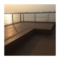Tarima de Exterior WPC ST01CB 150x23mm, Tarima Hueca de Madera y Plástico Compuesto para Jardín, Balcón, Patio