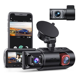 Caméra embarquée 3 objectifs 4K+1K+1K avant/arrière avec WiFi, GPS intégré, grand angle 170°, écran IPS 3,19 pouces, enregistreur vidéo et moniteur de stationnement - Product Image 1