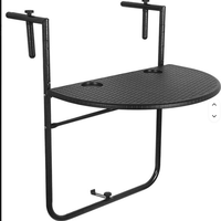 Table pliante en plastique réglable pour balcon et jardin, idéale pour la terrasse, fabriquée à Ningbo – Meilleure vente