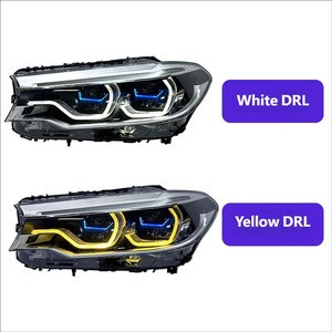 ชุดไฟหน้า LED 12V รุ่นใหม่ประสิทธิภาพสูง ดีไซน์แข็งแรงทนทาน สองสี สำหรับรถยนต์ซีรีส์ 5 ปี 2018-2020 G30 G38 ดีไซน์สองสี - Product Image 4