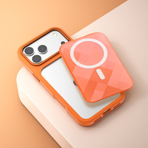 เคสโทรศัพท์ iPhone 18 Pro Max แบบเปลี่ยนแผ่นหลังได้ พร้อมปุ่ม AI, เคสโทรศัพท์แม่เหล็กแบบลายตาข่าย Apple 17 - Product Image 5