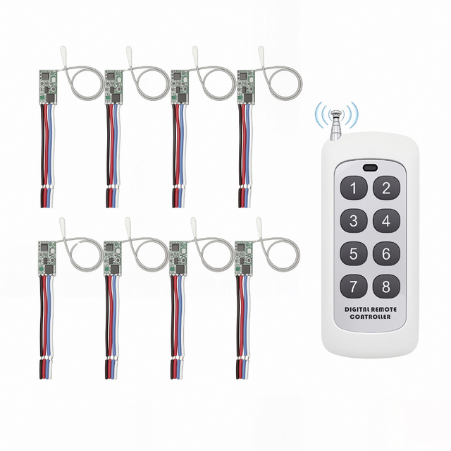 Mini Wireless Remote Control Switch DC12V 9V 5V 3.7V Power On/Off Device Micro DC LED Light Control