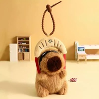 Haute qualité sur mesure Mini mignon thème Capybara en peluche porte-clés jouets nouveau-né approprié en peluche animaux jouets pour enfants cadeau de vacances