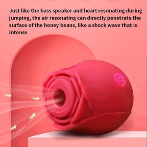 Vibrador de Rosa al por Mayor, Vibrador Sexual con Succión para Clítoris y Pezones, Masajeador Personal, Juguete Sexual para Adultos - Product Image 2