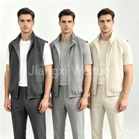 Gilet réversible pour homme personnalisé OEM, veste sans manches thermique, 4 couleurs saisonnières