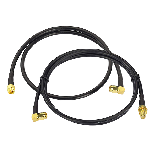 RG58 Coaxial Cable SMA Male Angle to SMA Female RF Cable Assembly RG58