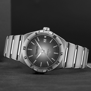 Reloj Mecánico Automático NAMKIN para Hombre, Caja de Acero Inoxidable con Diseño Poligonal de 38 mm, Cristal de Zafiro, Visualización de Fecha, Estilo Elegante - Product Image 5