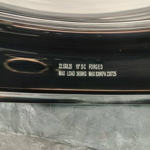 24.5 22.5 Inch 22.5X8.25 24.5x8.25 Velg Truk Tempa dari Paduan Logam dan Aluminium dengan Poles Ganda untuk Ban Truk - Product Image 6