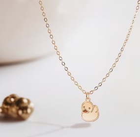 ตลกยาง Ducky สร้อยคอเครื่องประดับของขวัญวันเกิดสร้อยคอเป็ดสัตว์<span class=keywords><strong>น่า</strong></span><span class=keywords><strong>รัก</strong></span>ยาง Duckie - Product Image 5