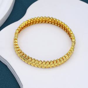 Brazalete Abierto Personalizable Jxx, Chapado en Oro de 24K, de Latón, para Mujer, Venta al Por Mayor, Ideal para Regalo - Product Image 2