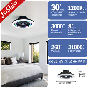 Ventilador de Techo LED 1stshine, Elegante, <span class=keywords><strong>23</strong></span> Pulgadas, Iluminación RGB, Ventilador de Techo Interior para Fiestas con Luz LED - Product Image 3