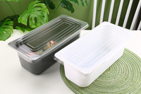 Conteneur de crème glacée Pet 5l de haute qualité Boîte à lunch Boîte d'emballage en plastique pour la nourriture