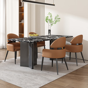 <span class=keywords><strong>Sillas</strong></span> de Comedor de Estilo Italiano Premium - Estructura de Acero Resistente con Soporte Lumbar para Decoración de Comedor en Hoteles y Hogares - Product Image 2