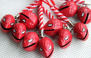 Llavero de Metal con Figura de Spider-Man de <span class=keywords><strong>Marvel</strong></span>, Campana de Viento con Diseño de Animal de Dibujos Animados, Feng Shui Maneki Neko, para Balcón - Product Image 2