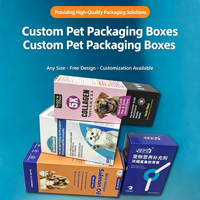 Scatola Personalizzata Ecologica per Snack per Animali Domestici, Cartone Ondulato Pieghevole Rettangolare per Cibo per Cani e Gatti, Logo Stampato Personalizzato, Grado Alimentare