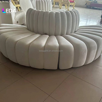 Canapé rond moderne LEDA, décontracté, pour la maison, les fêtes, les événements, la décoration de mariage, les hôtels romantiques et les décorations événementielles