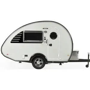 Low Price Off-Road Bicycle Camper Trailer Rv Small Mobile 13Ft Camper With Shower And Toilet