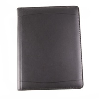 Porte-documents en cuir PU personnalisé avec logo, organiseur multifonctionnel pour carnets, dossiers, stylos, formats A4, B5, A5