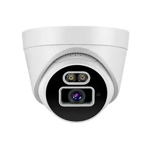 Câmera de detecção facial 4k 8mp, câmera de rede interna ou externa de rede com áudio