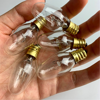 Ampoule de remplacement à incandescence 15 watts C7 pour lampes à sel de l'Himalaya, douille E12, base candélabre