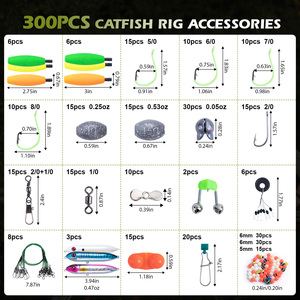 300 pezzi accessori <span class=keywords><strong>pesca</strong></span> pesce gatto fai <span class=keywords><strong>da</strong></span> te Rig <span class=keywords><strong>pesca</strong></span> per acqua dolce e acqua salata miglior <span class=keywords><strong>regalo</strong></span> per i pescatori - Product Image 2