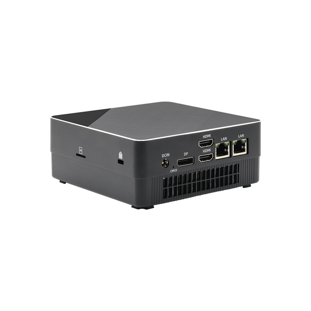 AM12 AMD Mini PC Computer R5-4500U/R5-5500U/R7-4800H/R7-5800H Triple Display 2HD-MI 1DP 2.5 Dual Lan Gateway PC