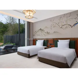 होटल बेडरूम सेट फर्नीचर फिक्स्ड अलमारी लक्जरी किंग आकार क्लासिक कैबिनेट फर्निचर