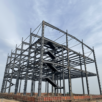 Kit de construction de bâtiment en structure métallique préfabriquée pour atelier, entrepôt, appartement, construction de conception industrielle moderne, garantie 1 an