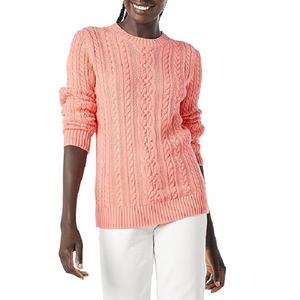 Suéter de manga larga de gran tamaño para mujer al mejor precio, tejido de punto lavable, fabricante personalizado, cuello en V, sólido e informal - Product Image 4