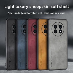 Étui de téléphone de luxe antichoc en similicuir de couleur unie fait main pour <span class=keywords><strong>Mate</strong></span> 50/<span class=keywords><strong>Mate</strong></span> 50E avec cordon et chaîne, <span class=keywords><strong>design</strong></span> intégral - Product Image 6