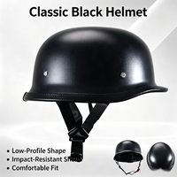 Nouveau casque de moto rétro cyberpunk demi-coque ABS Cruiser Street avec boucle à dégagement rapide DOT CCC Double