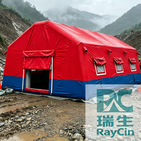 inflable impermeable de despliegue rápido para emergencias y rescate destinada a albergues de emergencia y hospitales de campaña