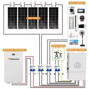 Complete Set 5KWH 3 KWH 6 KW 8KW 10 KW 10KWH 15KW hybrid Solar Energy power storage System solar panel generation kit